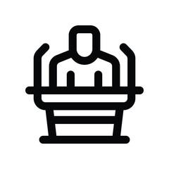 speech icon. vector line icon for your website, mobile, presentation, and logo design.