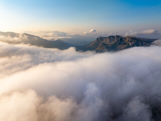 Aerial View of Zelengora Mountains in Bosnia