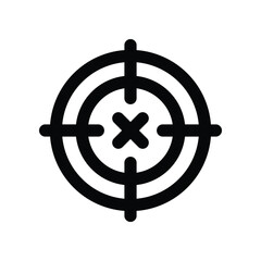 target icon. vector line icon for your website, mobile, presentation, and logo design.