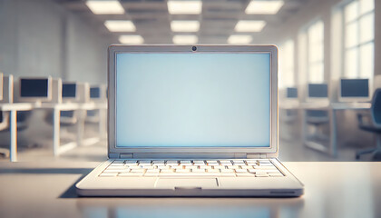 パソコン・モニター・白画面