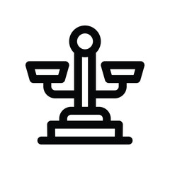 balance icon. vector line icon for your website, mobile, presentation, and logo design.