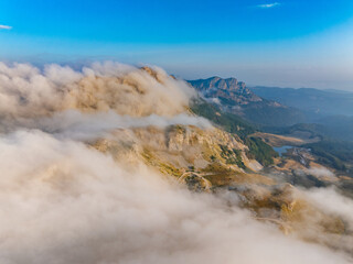 Aerial View of Zelengora Mountains in Bosnia
