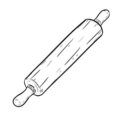 pipe roll digital drawing illustration isolated