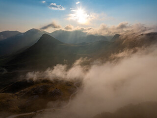 Aerial View of Zelengora Mountains in Bosnia