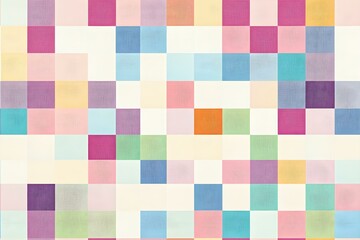 pastel checkerboard pattern background colorful fabric design seamless
