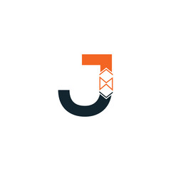 
Abstrac J letter modern initial  logo design