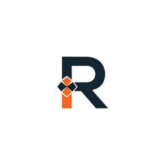 Abstract R letter modern initial  logo design