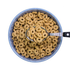oat cereal rings breakfast moring