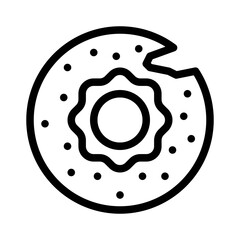 bagel line icon