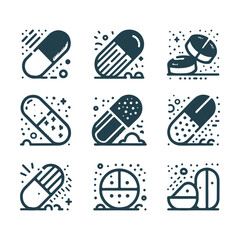 Medicine Icons Set Vector Design. Medical Icons Set Vector Design Illustration