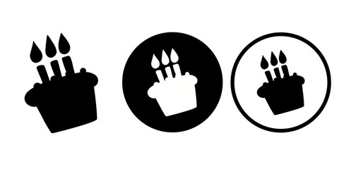 Happy birthday vectors icon set