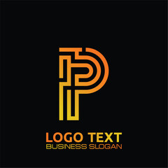 P  lettering logo is simple, easy to understand and authoritative