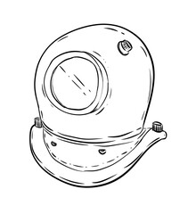 driver helmet digital drawing illustration isolated