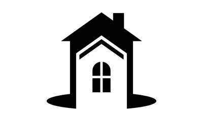 house building silhouette vector