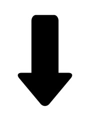 下向き矢印　黒