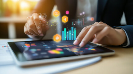 Comprehensive Digital Marketing and E-Commerce Online Sale Concept Featuring 
Promotion Strategies Through Search Engine Optimization (SEO), Pay-Per-Click (PPC) 
Advertising, Ai
