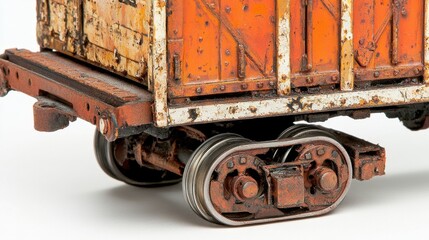 Close-up of truck frame, capturing lifelike detail on metal chassis and wheel assembly --chaos 20