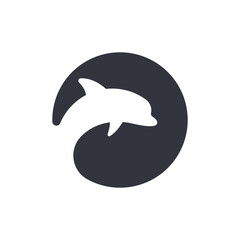 Dolphin Logo Template Icon