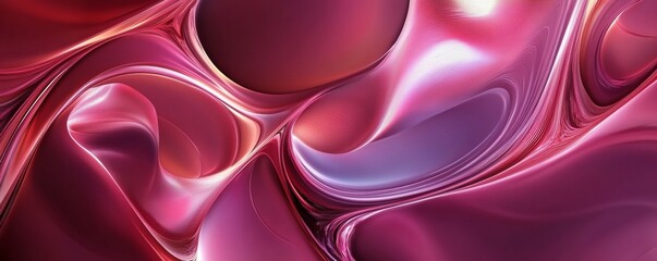 Obraz premium Abstract pink and purple swirls creating dynamic visual flow