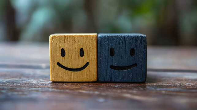 L&auml;chelnde Sonne auf der hellen Seite - Triste Mond auf der dunklen Seite: Entscheide mit positiver Einstellung