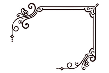 Ornamental page decoration vector illustration.