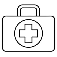 Obraz premium medical-assistance-icon-white-background.