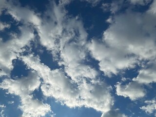 blue sky with clouds