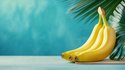 Smooth and Ripe Banana with Low Calorie Label for Diet Conscious Individuals