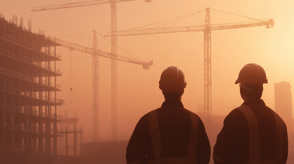 Safety Briefing on Construction Site with Industrial Expert