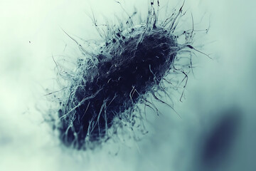Fototapeta premium Abstract digital background depicting a bacteria 