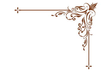 Ornamental page decoration vector illustration.