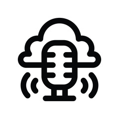 cloud icon. vector line icon for your website, mobile, presentation, and logo design.