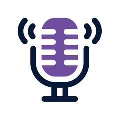 podcast icon. vector dual tone icon for your website, mobile, presentation, and logo design.