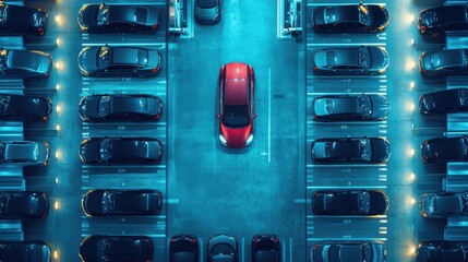 Vehicle surrounded by options for rent, lease, and financing, emphasizing convenience of a full-service automotive platform.