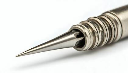 Close-up of a metallic object with a sharp point.