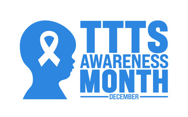 TTTS Awareness Month background, banner or poster design template. observed every year in December. Holiday concept. Use to any Template, card, poster, placard, template.