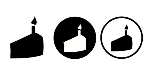 Happy birthday vectors icon set