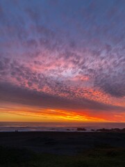 sunset over the sea