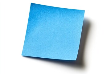 The quality of the blue sticky note isolated on a white background is extremely high. Generative Ai