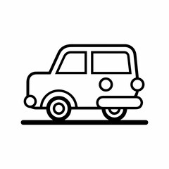 Hand drawn car vector illustration