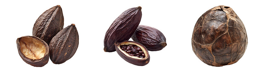 Bitter Kola Set isolated on transparent background.