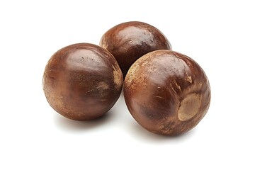 Obraz premium Chestnut sweet isolated on a white background