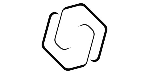 Abstract logo, illustration and vector art.