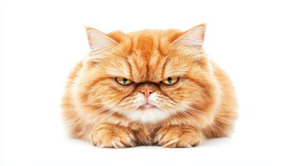 Obraz premium Grumpy cat stares down