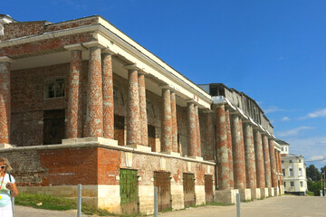 Fototapeta premium ancient shopping malls in Kasimov, Russia