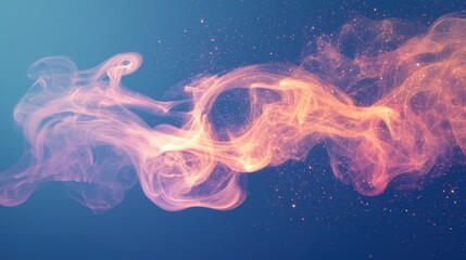 Naklejka premium The Flowing Colorful Smoke