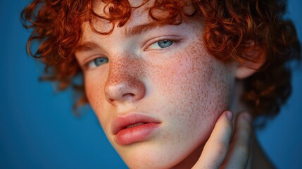 Obraz premium The Young Freckled Boy
