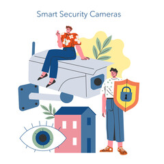 Smart Home. Flat Vector Illustration