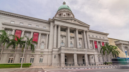 Naklejka premium National Art Gallery timelapse hyperlapse. Formerly the Supreme Court Building and City Hall.