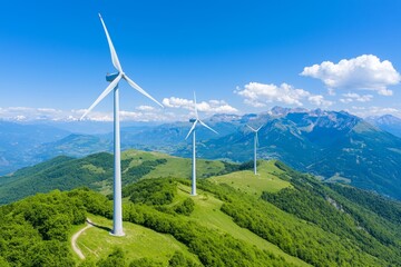Renewable energy farm in Montenegro, eco-friendly